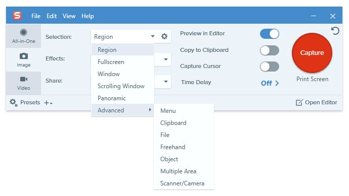 save snagit video capture to local computer