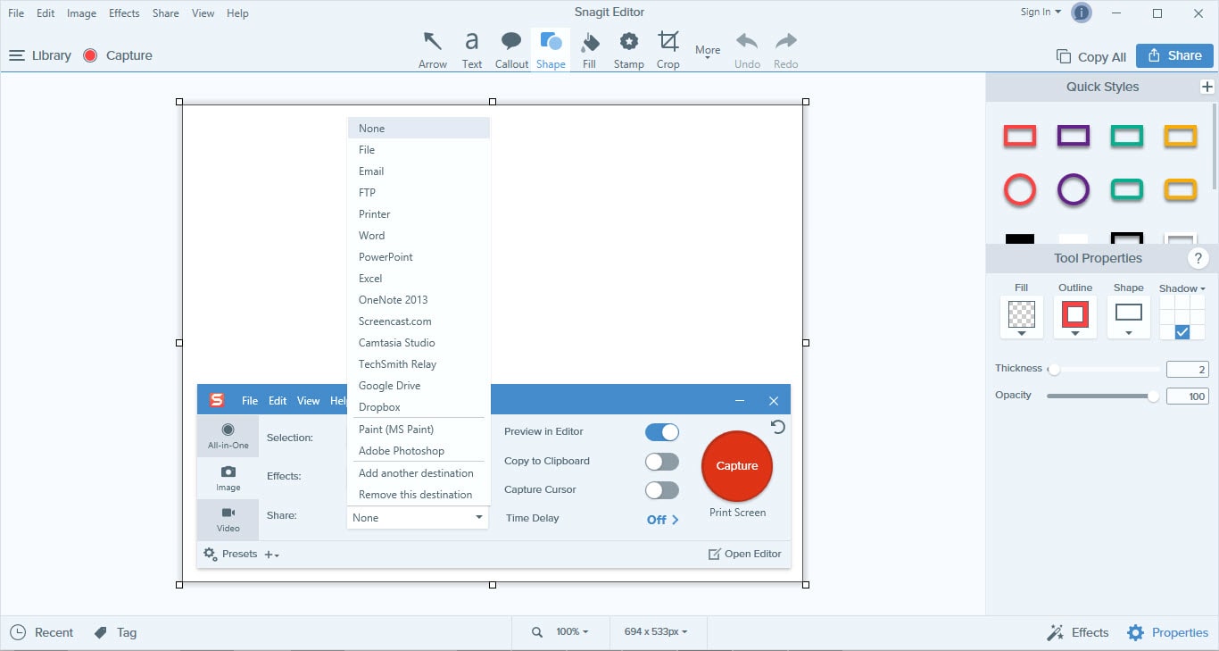 how to add a image to a jog in snagit editor